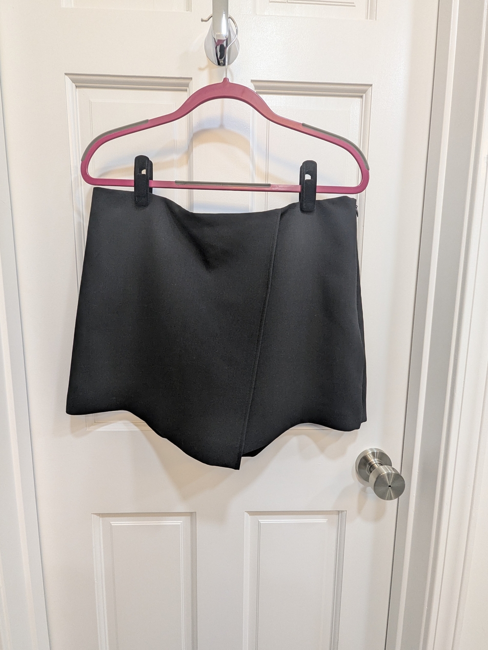 Zara Black Skort Faux Skirt Size XL